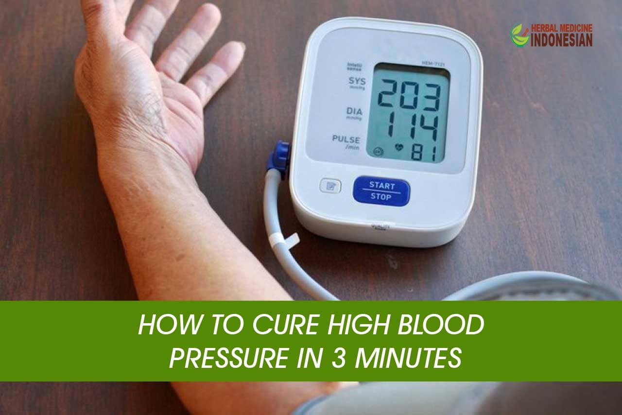 How to Cure High Blood Pressure in 3 Minutes