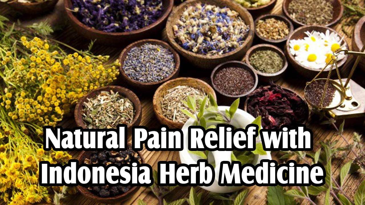 Natural Pain Relief with Indonesia Herb Medicine